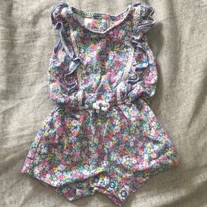 Newborn floral romper!
